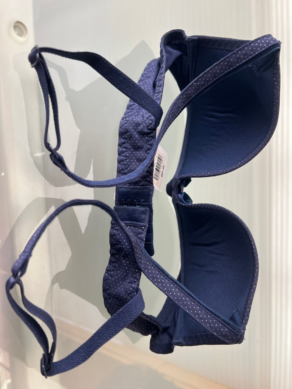 🪐Antigel by Lise Charmel Galaxie Nuit Strassée Contour Bra 32A Navy Blue - Picture 14 of 17